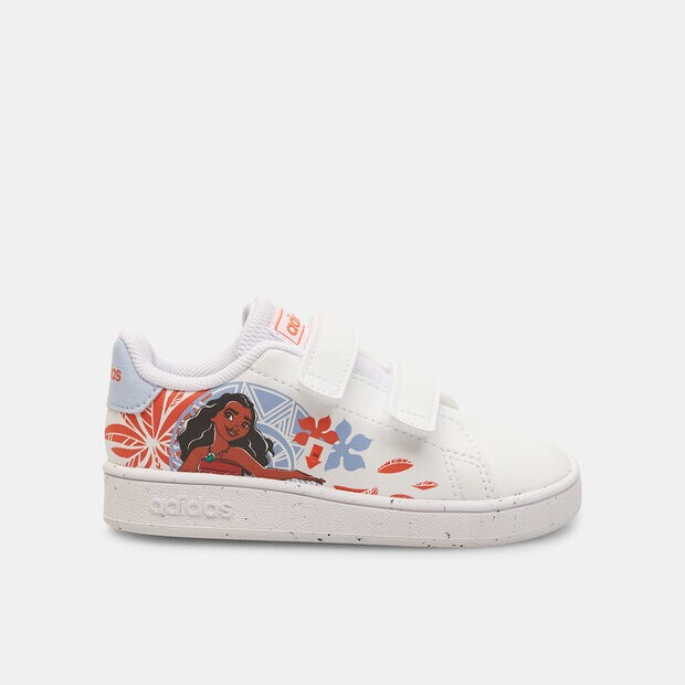 Sneakers premiers pas pour fille Adidas x Disney Advantage Moana Hook-and-Loop , Blanc