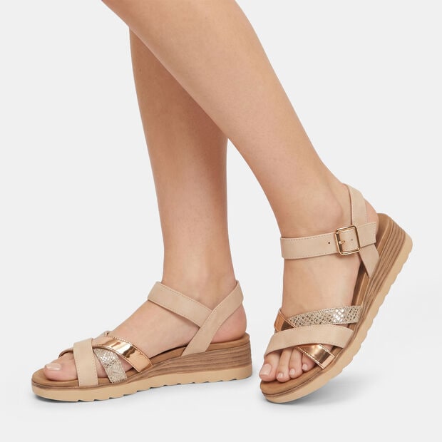Sandales pour femme avec bride , Rose