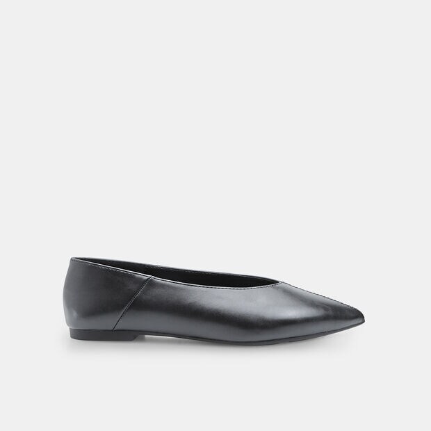 Ballerine plates pour femme avec bout &agrave; couture apparente, 