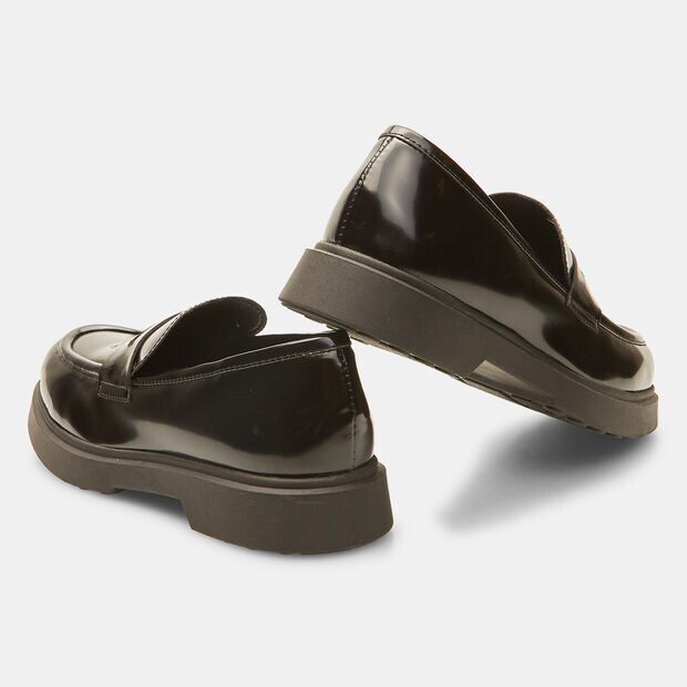 Mocassins pour femme brillants, Noir