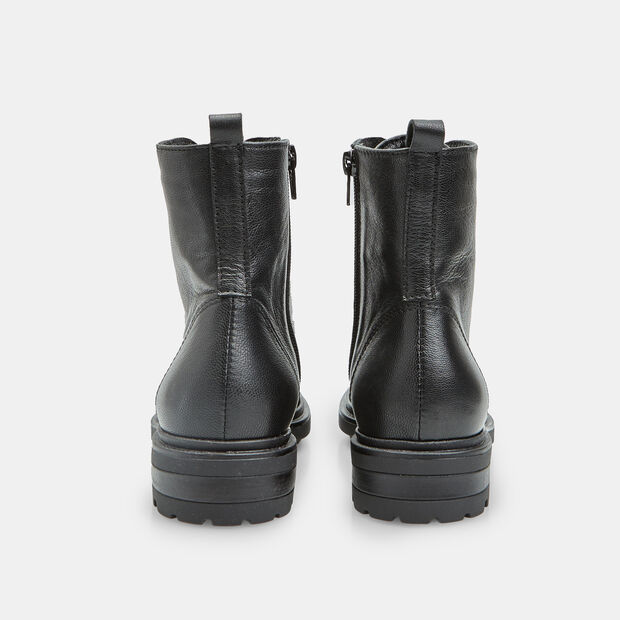 Bottine &agrave; lacets en cuir pour femme Bata, Noir