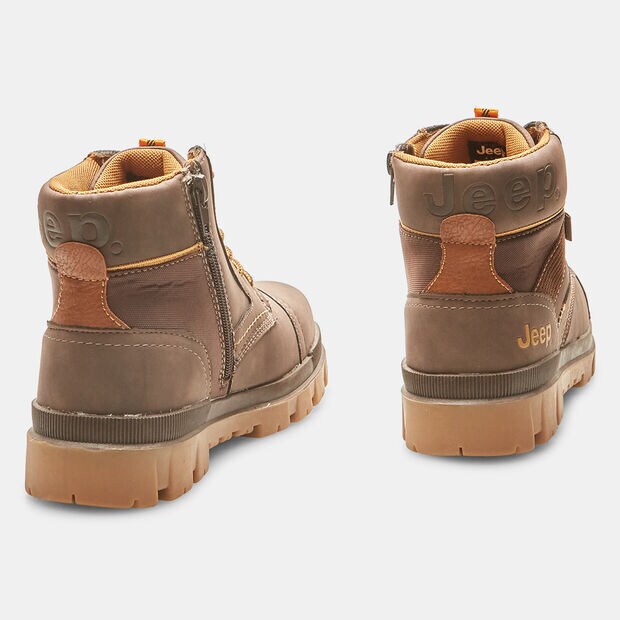 Chaussures montantes pour gar&ccedil;on jeep, Marron