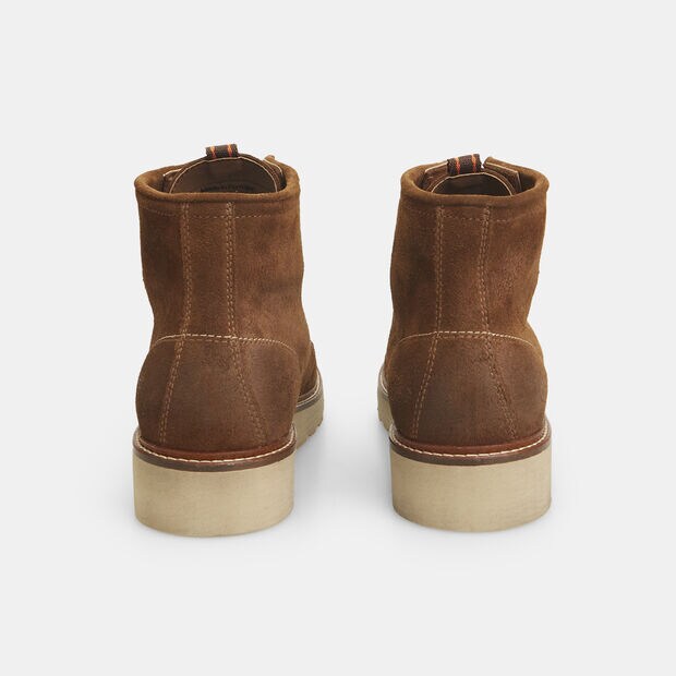 Bottines pour homme Weinbrenner en cuir velours, Marron