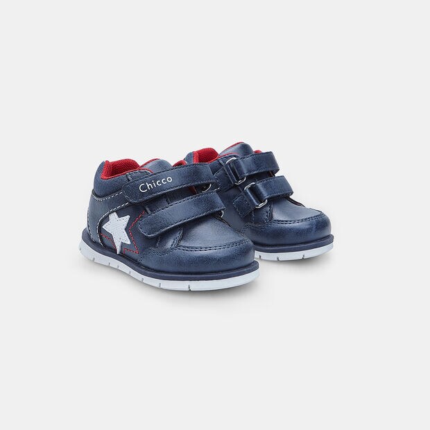 Polacchines pour enfants avec bride Chicco, Bleu