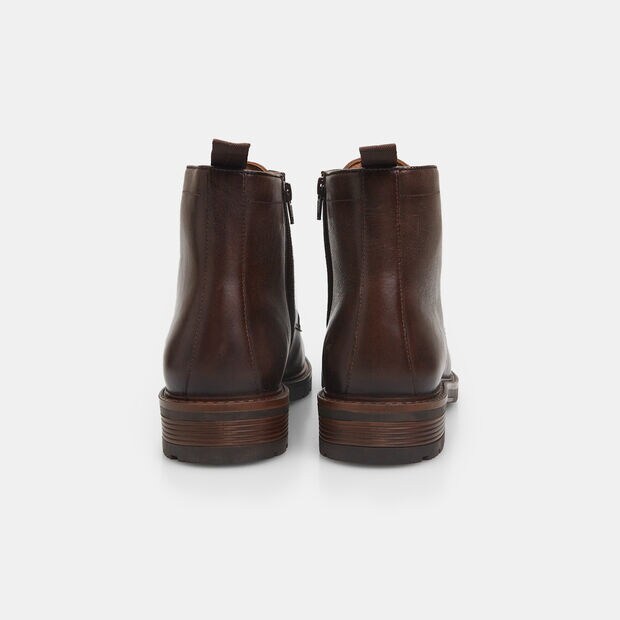 Bottine en cuir pour homme, Marron