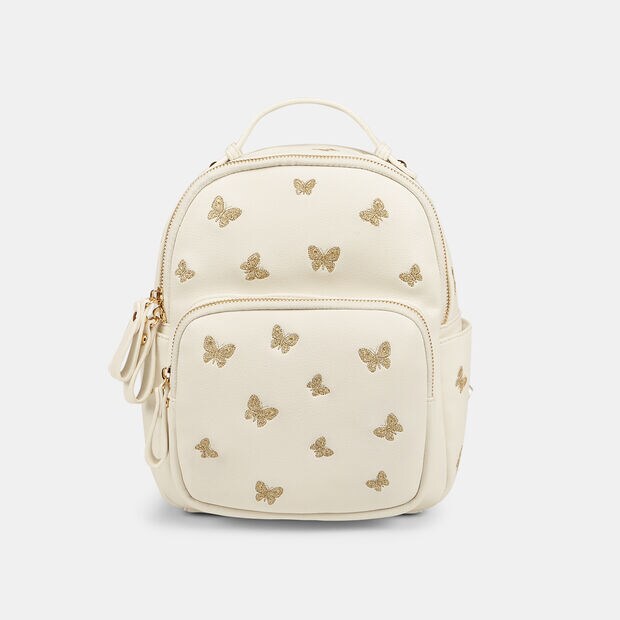 Sac &agrave; main pour femme avec imprim&eacute; floral, Blanc