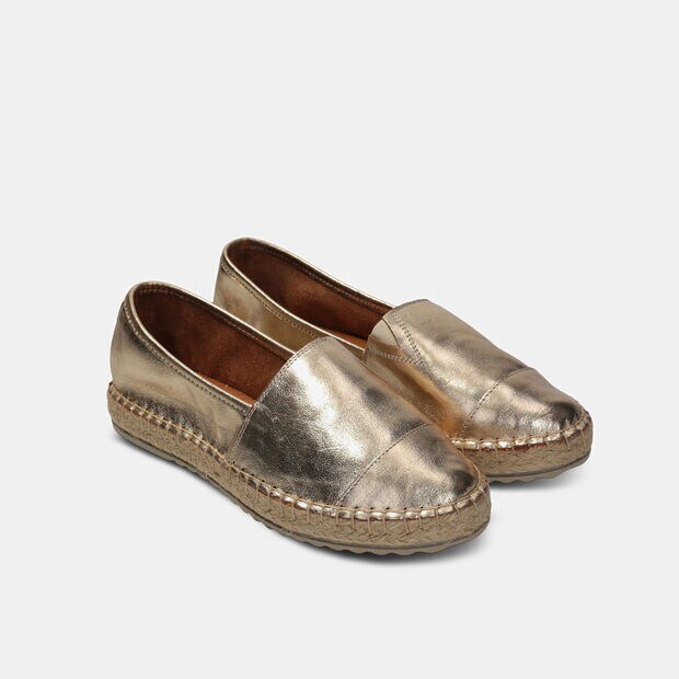 Espadrilles pour femme en cuir, 