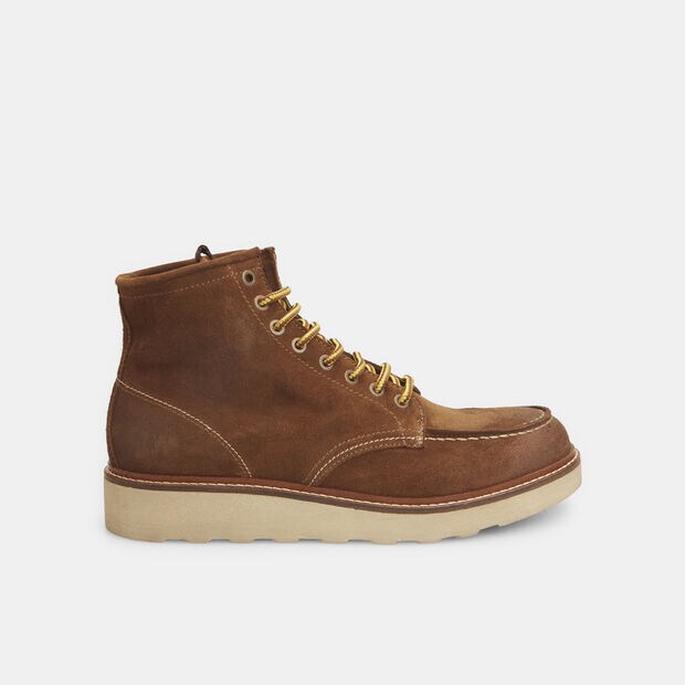 Bottines pour homme Weinbrenner en cuir velours, Marron