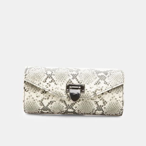 Pochette pour femme avec imprim&eacute; python, Amateur