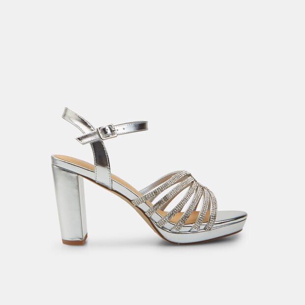 Sandales pour femme avec plateforme BATA, Argent