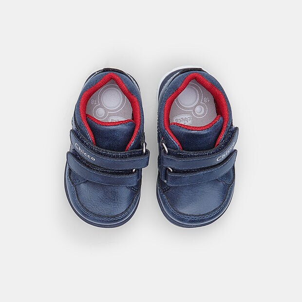 Polacchines pour enfants avec bride Chicco, Bleu