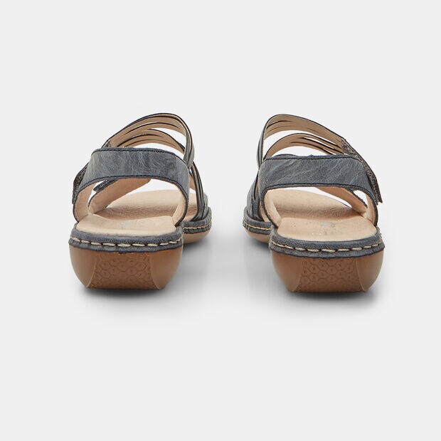 Sandale en cuir pour femme Rieker, Bleu
