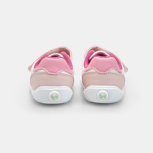 Baskets pour fille Bubblegummers avec bride velcro, Rose