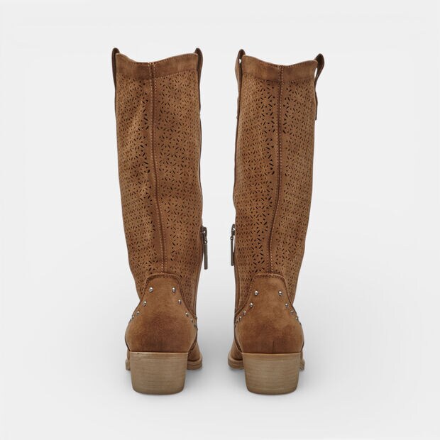 Botte ajour&eacute;e pour femme Refresh, Marron