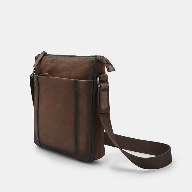 Sac homme en cuir, Marron