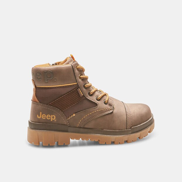 Chaussures montantes pour gar&ccedil;on jeep, Marron