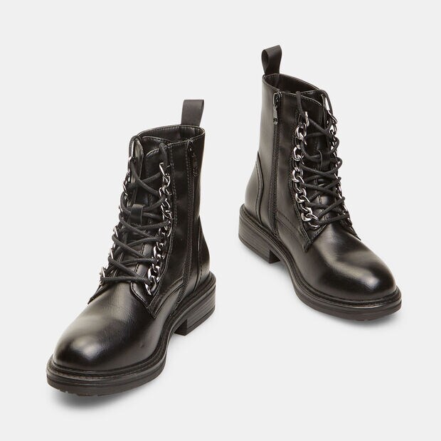 Bottes pour femme avec sangle, Noir