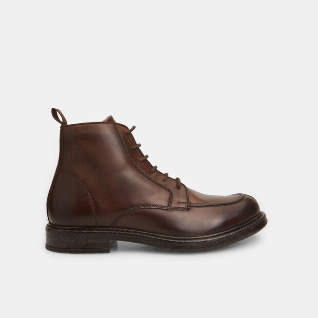 Bottines en cuir pour homme, Marron