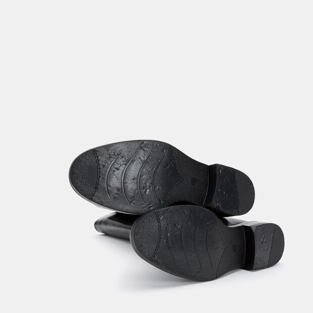 Bottes en cuir pour femme, Noir