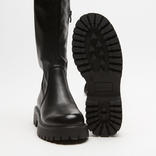 Bottes pour femme avec semelle track, Noir