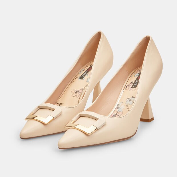 Escarpins pour femme Bata Red Label avec talon midi et boucle, 