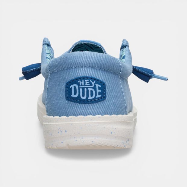 Chaussure &agrave; lacets pour enfant Hey Dude, Bleu
