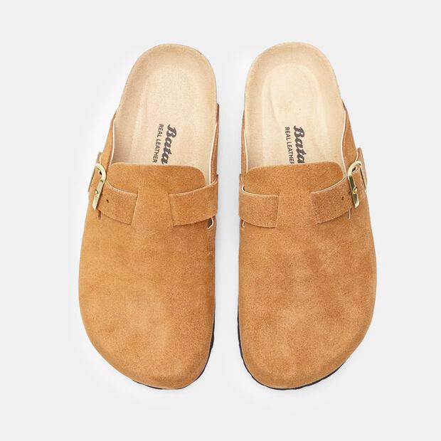 Sabots pour femme en cuir, 