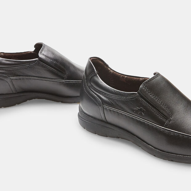 Mocassins pour homme Fluchos en cuir, Noir