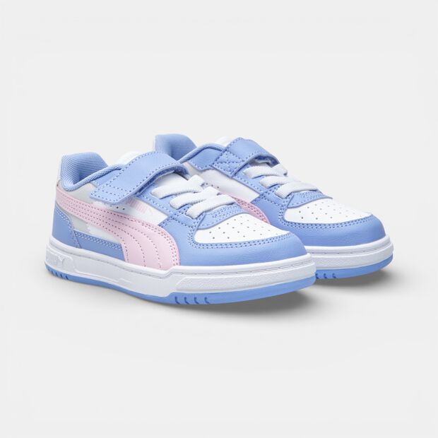 Baskets pour enfants Puma Puma Caven III, Blanc Bleu