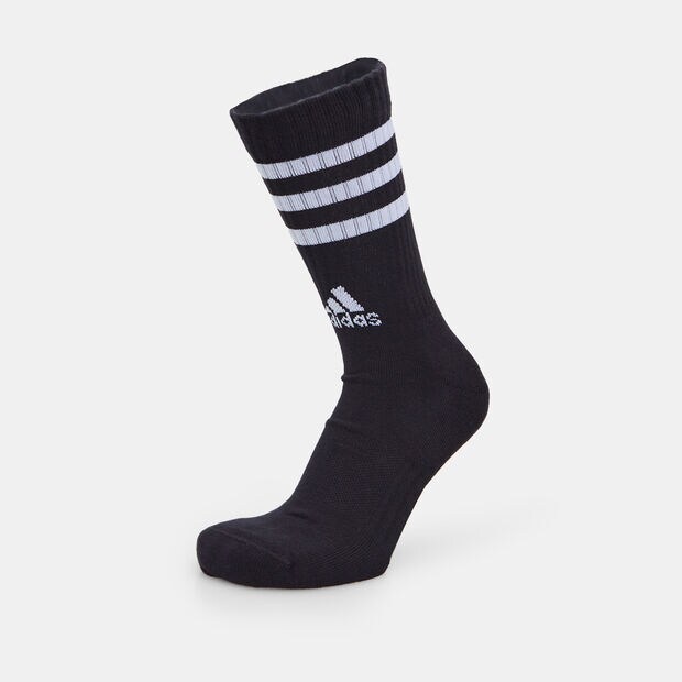 Trois paires de chaussettes unisexes Adidas, Noir