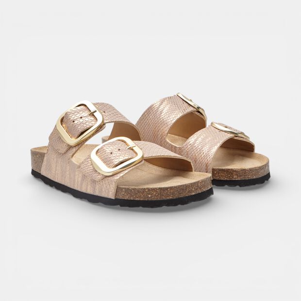 Sandale Fussbett avec double bride &agrave; boucle Bata, 
