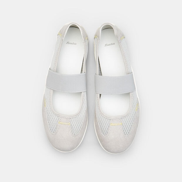 Ballerines pour femme avec bande BATA, Gris