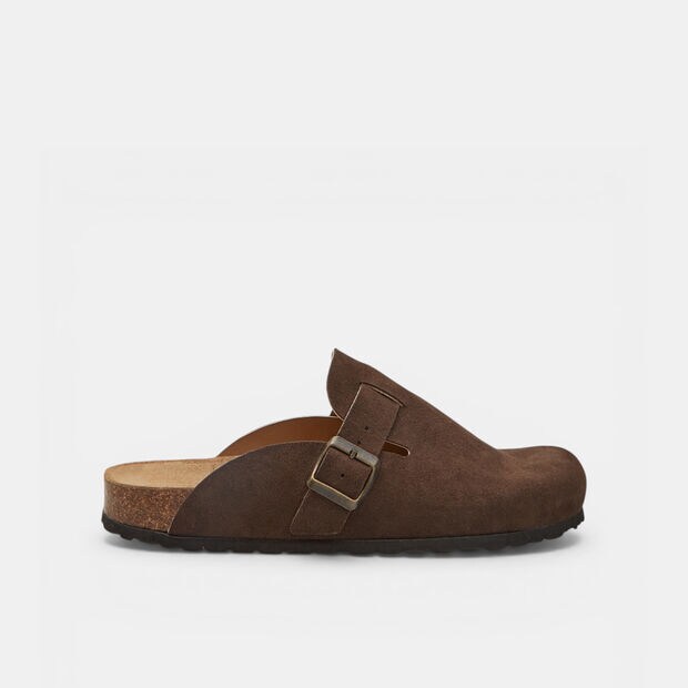 Sabot en daim pour homme Bata, Marron