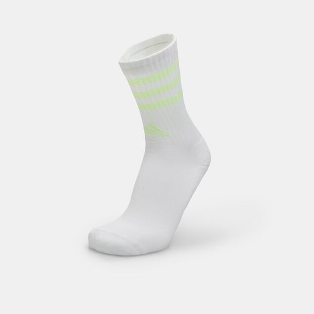 Trois paires de chaussettes unisexes Adidas, Blanc