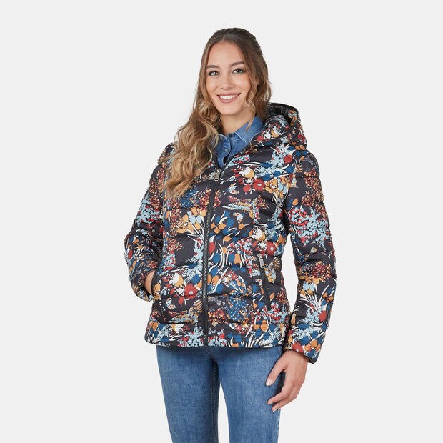Doudoune pour femme avec imprim&eacute; floral , Floreal