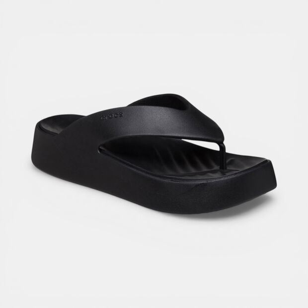 Sandales &agrave; plateforme pour femme Crocs, Noir