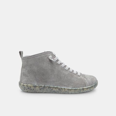 Bottine &agrave; lacets Barefoot en daim pour femme Bata, Gris