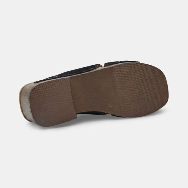 Mules pour femme avec talon et bride Bata, Noir