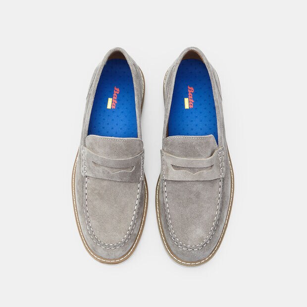 Mocassins Homme BATA 24H Urbains, Gris