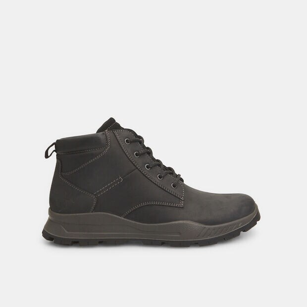 Bottines pour homme Weinbrenner en cuir velours, Noir