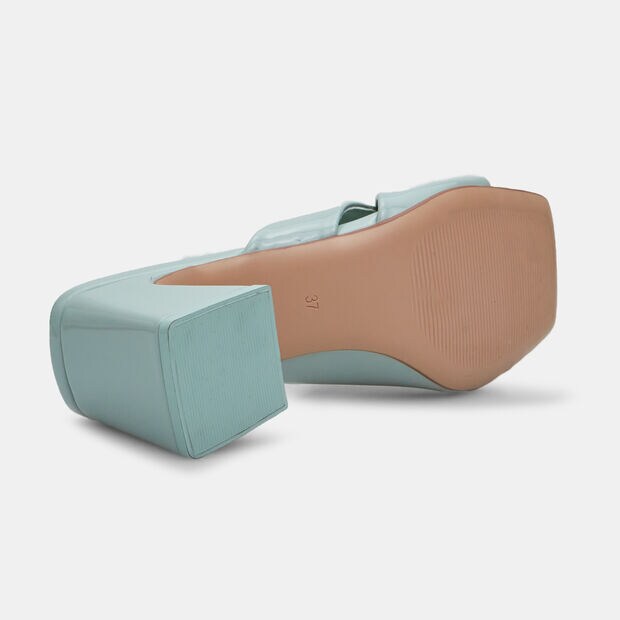 Mules pour femme avec talon de 6 cm Bata Red Label, Bleu