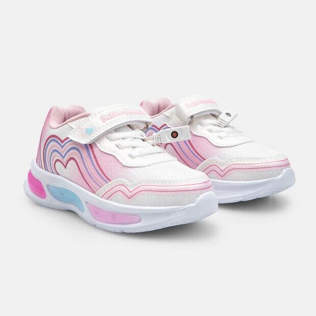 Baskets pour fille Bubblegummers avec lumi&egrave;res, Blanc
