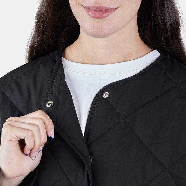 Veste matelass&eacute;e pour femme, Noir