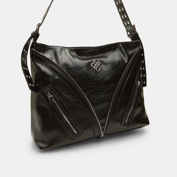 Sac Hobo BATA Red Label pour femme, Noir