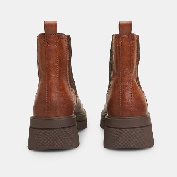 Bottines pour femme effet cuir, 