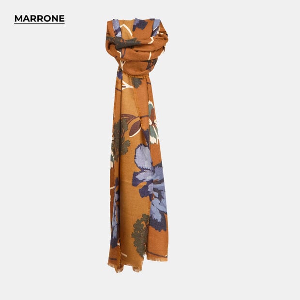 &Eacute;charpe fantaisie fleurie, Multicolore