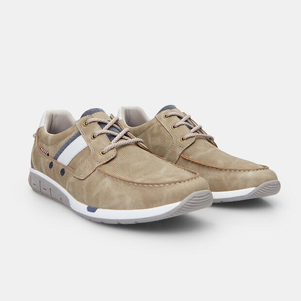 Chaussure &agrave; lacets pour homme BATA, Beige