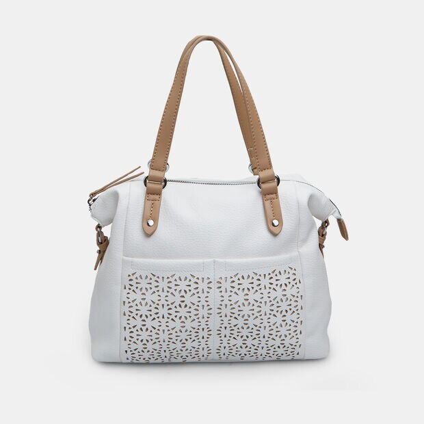 Sac bowling pour femme, Blanc