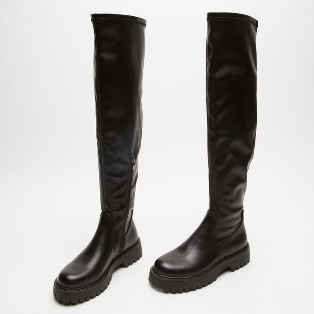 Bottes pour femme avec semelle track, Noir