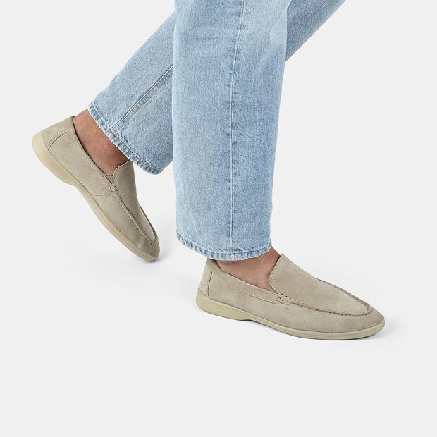 Mocassins en Suede comfortables BATA, Beige